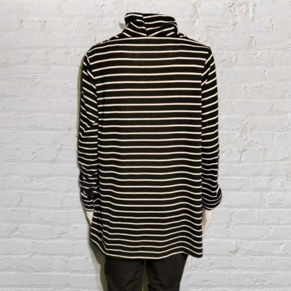 Striped wrap sweater by Bobeau - Picture 2 of 6